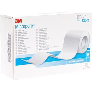 Micropore 3m Hechtpleister 50mmx9,14m Rol 6 1530