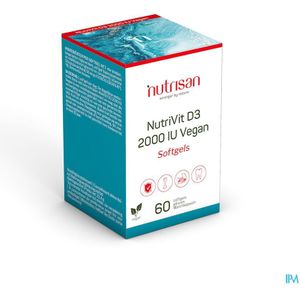 Nutrisan Nutrivit Vitamine D3 2000IU 60 Vegan Softgels