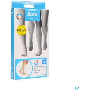 Bota Relax 280 Katoen Korte Kous Zand N4