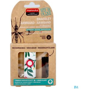 Manouka Armband A/muggen Pioenroos