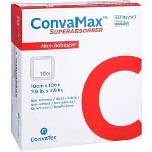 Convamax Superabsorber Niet Klevend 10cmx10cm 10 Stuks
