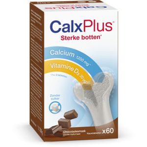 CalxPlus Chocoladesmaak 60 Kauwtabletten