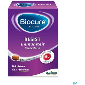 Biocure Long Action Resist Weerstand en Immuniteit Vitamine 60 Tabletten