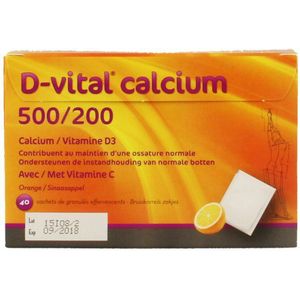 D-vital Calcium 500/200 Sinaas Zakjes 40
