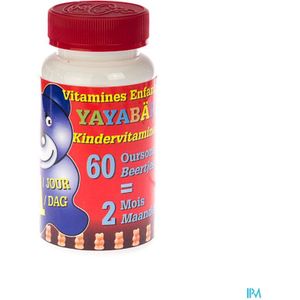 Yayabar Multivitaminen Beertjes Bonbons 60