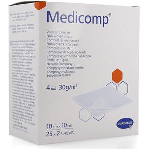 Medicomp Kp Ster 4l 10x10cm 30g 25x2