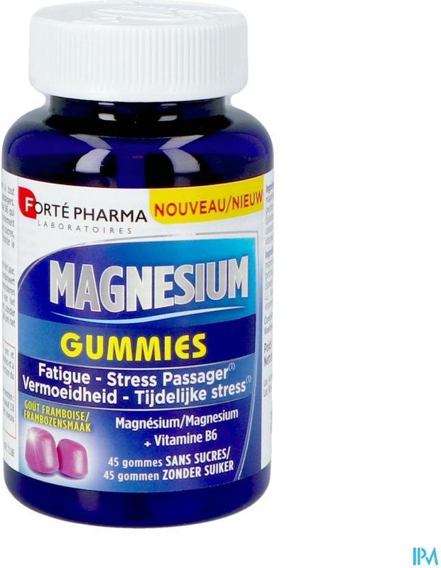 Magnesium Gummies - Framboos - 30 Stuks - Magnesium en Vitamine B6