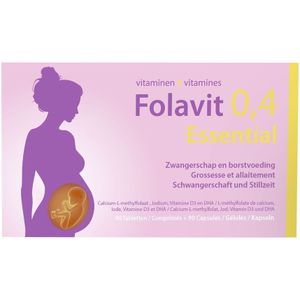Folavit 0,4mg Essential Tabl 90 + Caps 90 Nf