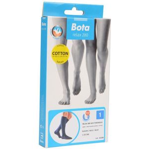 Bota - Relax 280 - Katoenen Kniekous - Blauw - 2 Stuks