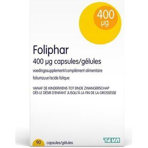 Foliphar 400µg 90 Capsules
