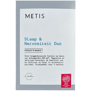 Metis Sleep en Nervositeit Duo Proefpakket 3x2 Plantaardige Capsules
