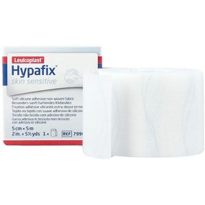 Hypafix - Skin Sensitive - Kleefpleister - 5cm x 5m - Poreus - Rekbaar