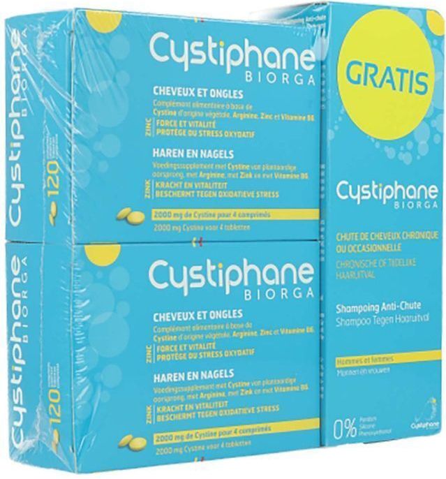Cystiphane - Forte - Voedingssupplement - 3x120 Tabletten