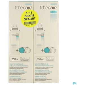 Febelcare Eye 1 Vloeist.contactlens 350ml 1+1grat.