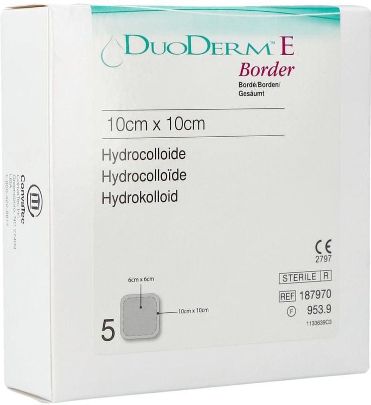 Convatec - DuoDERM E Bord - Adhesief Verband - 10x10 cm