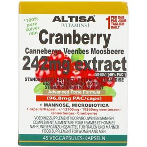 Altisa Cranberry 242mg Extract 45 Capsules