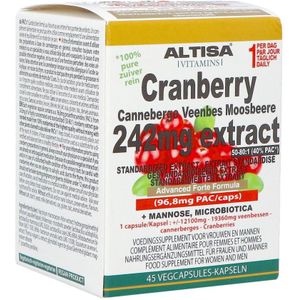 Altisa Cranberry 242mg Extract 45 Capsules