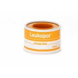 Leukopor Deksel Kleefpleist. 2,50cmx5,0m 1 0247200