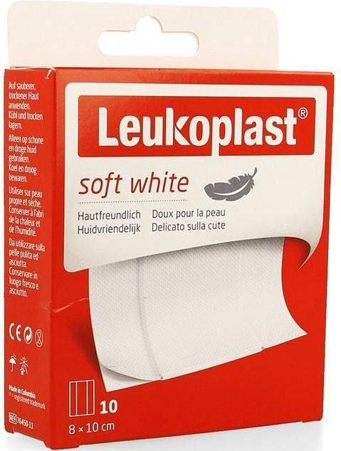 Leukoplast - Soft Verbandhechters - 8cm x 1m - Essity Belgium