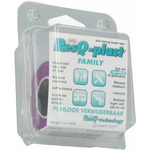 Resq-plast - Family - Gaaskompressen - 4,5m x 50mm - Paars
