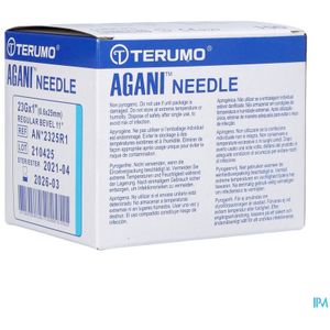 Terumo Naald Agani 23g 1 Rb Blauw 100