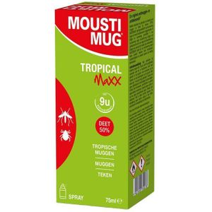 Moustimug Tropical Maxx Spray 50% Deet 75ml