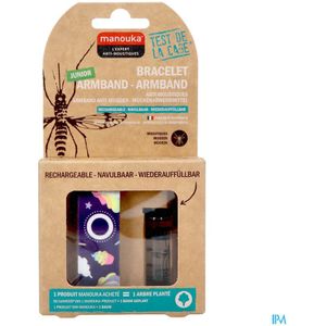 Manouka - Junior Anti-Muggen Armband - 1 stuk - Neopreen - Waterdicht