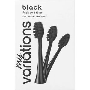 Myvariations Opzetborstels Onyx Black Pack 3