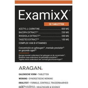 ExamixX - Voedingssupplement - Ondersteunt Geheugen - 60 Caps