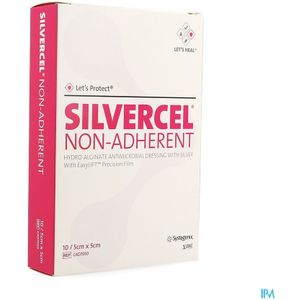 Silvercel Na Hydroalginaat Verb 5x5cm 10 Cad7050
