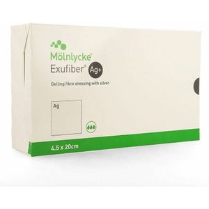 Exufiber Ag Gel.fibre Dressing Ster Wiek 4,5x20 10