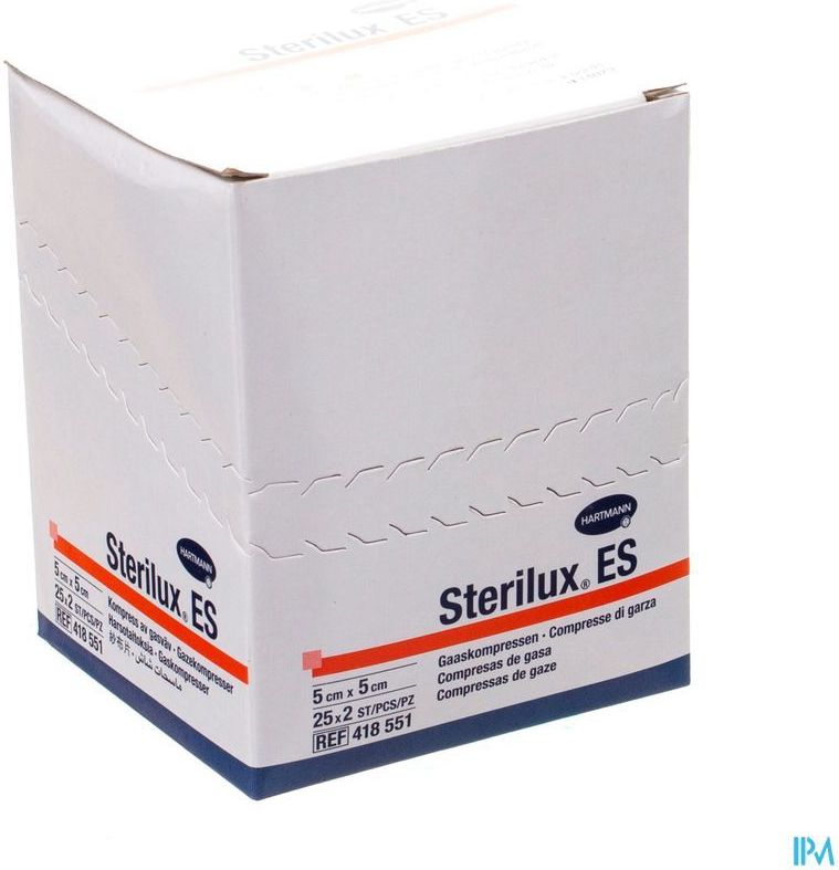 Sterilux ES - Gaaskompres - Steriel - 5 x 5 cm - 50 Stuks