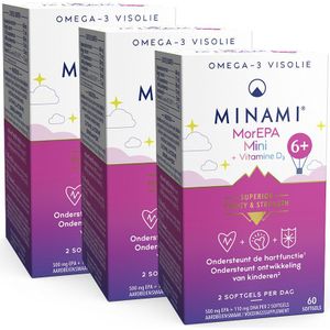 Minami MorEPA Mini Smart Fats 3 x 60 Capsules Promopakket