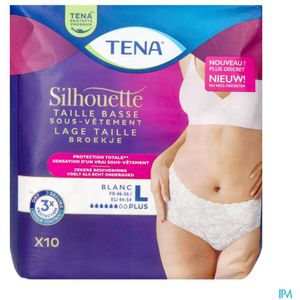 Tena Silhouette Plus Blanc Lage Taille l 10 780123