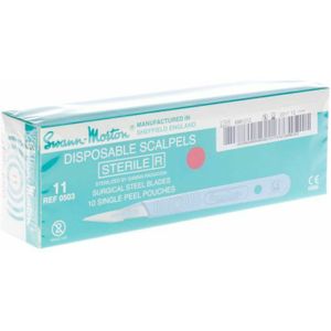 Scalpel S.m Disposable Steriel Nr11 10