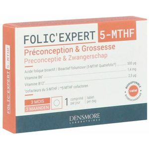Folic'Expert - Foliumzuur - 600 μg - Vitamine B - Quatrefolic®