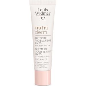 Louis Widmer Nutriderm Getinte Dagcrème UV20 Naturel 01 Zonder Parfum 30ml