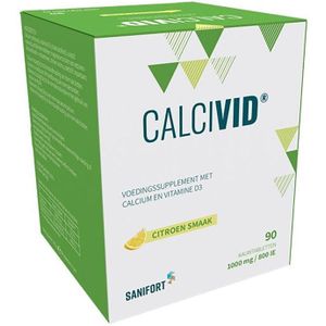 Calcivid 1000mg/800ie Lemon Chew 90