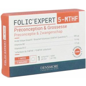 Folic'Expert - Tabl 30 - Foliumzuur 600 μg - Vitamine B