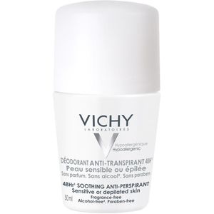 Vichy Deodorant Gevoelige of Geëpileerde Huid Roller 48u 50ml