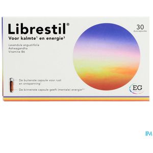 Librestil - Voedingssupplement - Duocapsule - Lavendelolie - Ashwagandha - Vitamine B6