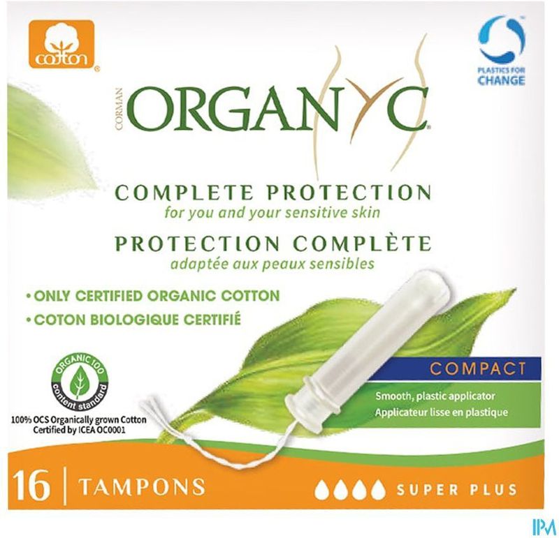 Tampons - 100% Gecertificeerd Organisch Katoen - Eco-Applicator