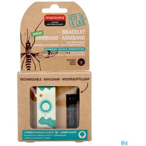 Manouka - Junior Anti-Muggen Dinosaurus Armband - 1 stuk - Waterdicht - Geschikt voor Kinderen vanaf 36 Maanden