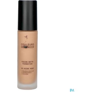 Couleurs De Noir Fusion Matte Foundation 03 Beige Rose 30ml