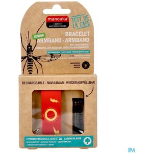 Manouka - Junior Anti-Muggen Armband - 1 stuk - Neopreen - Waterdicht