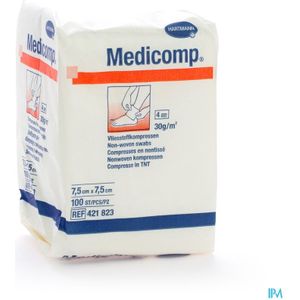 Gaaskompres - 100 Stuk - Medicomp - Klassiek - Makkelijk te Gebruiken