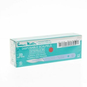Scalpel S.m Disposable Steriel Nr23 10