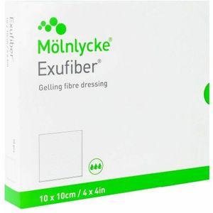 Exufiber Ag Gel.fibre Dressing Ster 10 X 10cm 10