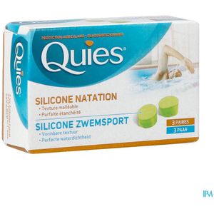 Quies Gehoorbescherming Silicone Zwemsport Maxi 3 Paar Oordoppen