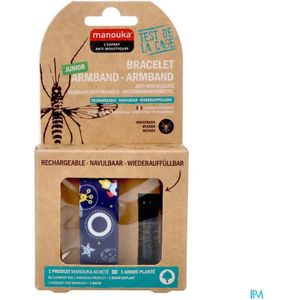 Manouka - Junior Anti-Muggen Armband - 1 stuk - Neopreen - Waterdicht